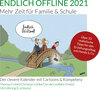 Buchcover Endlich offline 2021 – mehr Zeit für Familie & Schule