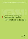 Buchcover Community based health Information in Europe