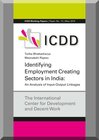 Buchcover Identifying Employment Creating Sectors in India: An Analysis of Input-Output Linkages