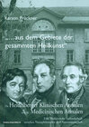 Buchcover "Aus dem Gebiete der gesammten Heilkunst..."