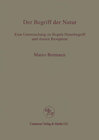 Buchcover Der Begriff der Natur