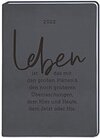 Buchcover Terminplaner Lederlook A6 "Schwarz" 2022