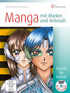 Buchcover Manga mit Marker und Airbrush