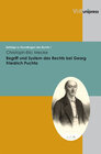 Buchcover Begriff und System des Rechts bei Georg Friedrich Puchta