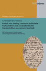 Buchcover Rudolf von Jhering. Anonym publizierte Frühschriften und unveröffentlichte Handschriften aus seinem Nachlaß