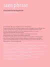 Buchcover sans phrase