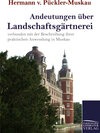 Buchcover Andeutungen über Landschaftsgärtnerei