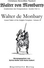 Buchcover Walter von Montbarry, Großmeister des Tempelordens. Zweiter Teil (1) Walter de Monbary, Grand Master of the Knights Temp