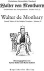Buchcover Walter von Montbarry, Großmeister des Tempelordens. Zweiter Teil (2) Walter de Monbary, Grand Master of the Knights Temp