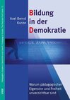 Buchcover Bildung in der Demokratie