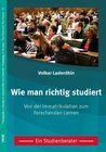 Buchcover Wie man richtig studiert