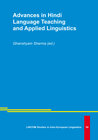 Buchcover Advances in Hindi Language Teaching and Applied Linguistics