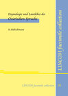Buchcover Etymologie und Lautlehre der Ossetischen Sprache