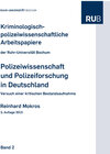 Buchcover Polizeiwissenschaft und Polizeiforschung in Deutschland