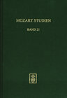 Buchcover Mozart Studien Bd. 21