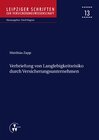 Buchcover Verbriefung von Langlebigkeitsrisiko durch Versicherungsunternehmen
