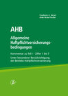 Buchcover AHB Allgemeine Haftpflichtversicherungsbedingungen
