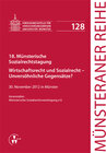 Buchcover 18. Münsterische Sozialrechtstagung