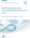 Buchcover Deutscher SCOR-Preis für Aktuarwissenschaften 2014