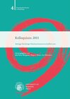 Buchcover Kolloquium 2011
