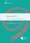 Buchcover Kolloquium 2013