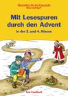Buchcover Mit Lesespuren durch den Advent in der 3. und 4. Klasse