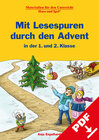 Buchcover Mit Lesespuren durch den Advent in der 1. und 2. Klasse