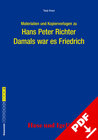 Buchcover Begleitmaterial: Damals war es Friedrich