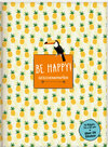 Buchcover Geschenkpapierbuch. Be happy!