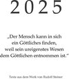 Buchcover 2025 "Der Mensch kann in sich ein Göttliches finden, weil sein ureigenstes Wesen dem Göttlichen entnommen ist."