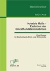 Buchcover Hybride Malls - Evolution der Einzelhandelsimmobilien: Eine Chance für Deutschlands Klein- und Mittelstädte