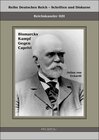 Buchcover Reichskanzler Leo von Caprivi. Bismarcks Kampf gegen Caprivi