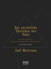 Buchcover Das persönliche Überleben des Todes, Bd. 1