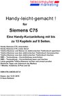 Buchcover Siemens C75-leicht-gemacht