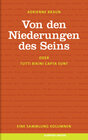 Buchcover Von den Niederungen des Seins oder Tutti bikini capta sunt.
