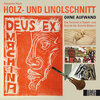 Buchcover Holz und Linolschnitt ohne Aufwand