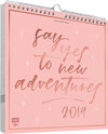 Buchcover Der große Handlettering Schmuckkalender 2019 – Say yes to new adventures