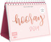 Buchcover Handlettering Tischkalender 2019 – Hooray