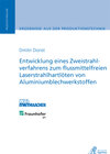 Buchcover Entwicklung eines Zweistrahlverfahrens zum flussmittelfreien Laserstrahlhartlöten von Aluminiumblechwerkstoffen