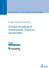 Buchcover Surface Grinding of Intermetallic Titanium Aluminides