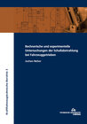 Buchcover Rechnerische und experimentelle Untersuchungen der Schallabstrahlung bei Fahrzeuggetrieben