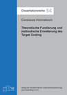 Buchcover Theoretische Fundierung und methodische Erweiterung des Target Costing