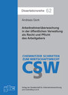 Buchcover Arbeitnehmerüberwachung in der öffentlichen Verwaltung als Recht und Pflicht des Arbeitgebers