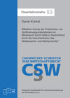 Buchcover Effektiver Schutz der Prüfzeichen von Zertifizierungsunternehmen vor Missbrauch durch Dritte in Deutschland durch die In