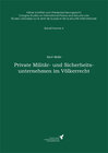 Buchcover Private Militär- und Sicherheitsunternehmen im Völkerrecht