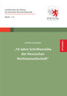 Buchcover Jubiläumsausgabe - 10 Jahre Schriftenreihe
