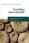 Buchcover Verstehen unerwünscht?