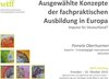 Buchcover Ausgewählte Konzepte der fachpraktischen Ausbildung in Europa.