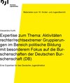 Buchcover Expertise zum Thema: Aktivitäten rechter/rechtsextremer Gruppierun-gen im Bereich politische Bildung mit besonderem Foku