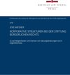 Buchcover Korporative Strukturen bei der Stiftung bürgerlichen Rechts